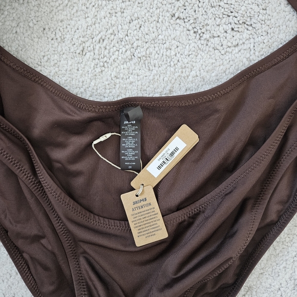 NWT Skims | Monokini Cocoa Chocolate Brown One Piece Swimsuit Womens 2X - Picture 11 of 11